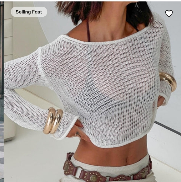 Princess Polly NWTs Cafe Pari Sweater - Picture 6 of 11